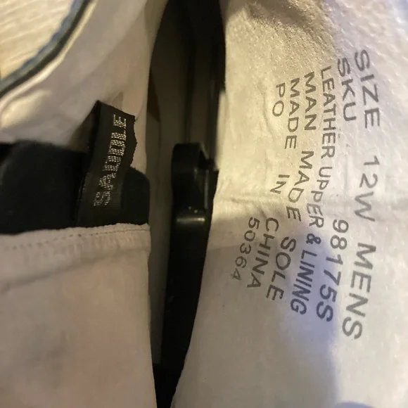 Saddle Tramp Men's Black Western Cowboy Ankle Leather Zip Boots 12W - Picture 8 of 8